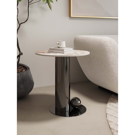 Manhattan Comfort Laurel End Table in Black ET011